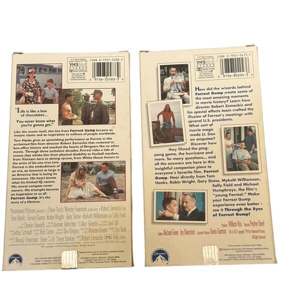 Through the Eyes of Forrest Gump + Forrest Gump VHS Tom Hanks Run 1994 Jenny - Picture 2 of 4